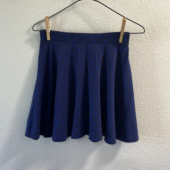 SO Blue Polka Dot Skirt - Picture 1 of 3